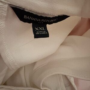 Banana Republic Soft Cream Blouse XXL